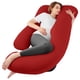 thumbnail image 1 of Almohada para Embarazo SASTTIE en Forma de U Jumbo 152x76 cm Roja, 1 of 7