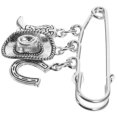 thumbnail image 4 of Broche con temática occidental, Clip para suéter, cárdigan para mujer, Clip para chal, Pin de seguridad para Collar, 4 of 8