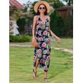 thumbnail image 6 of Zeagoo Summer Dresses for Women Casual Spaghetti Strap V Neck Sleeveless Dresses with Pocket, 6 of 6