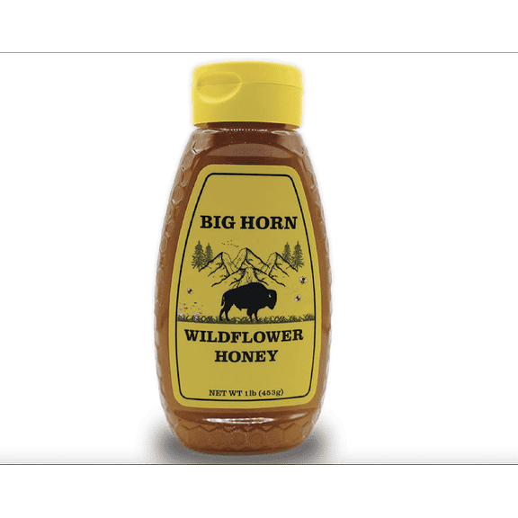 Big Horn Bison Wildflower Honey, 16 oz. Plastic Bottle