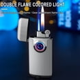 thumbnail image 4 of Blasgw Cool Lighters, Fire Gas Lighter Blue Flame Inflatable Windproof Double Torch Lighter Accessories Men's Gift Dark Blue, 4 of 5