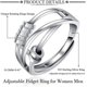 thumbnail image 2 of Anillo de ansiedad ajustable de plata de ley 925 para mujeres y hombres, anillos Fidget Spinner de la paz, anillos retro de promesa de boda, anillos para el pulgar para aliviar la ansiedad y el estr, 2 of 5