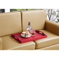 thumbnail image 2 of Pemberly Row Modern Serving Tray in Cranberry Red Wood Finish, 2 of 6