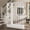 White, variant on Fnova 70.9" Wall Room Divider with Shelves, Farmhouse Wall Divider with Sturdy Base, Easy to Assemble, Suitable for Home and Office Decoration, Brown