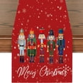 thumbnail image 4 of Camino de mesa navideño de 5 piezas, decoración de mesa de comedor de cocina de vacaciones de invierno de temporada para decoración de fiesta en el hogar interior y exterior, 4 of 5