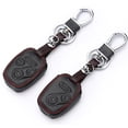 thumbnail image 6 of Leather Car Key Fob Case Cover Holder Bag For Honda Accord Civic CRV 4/3 Buttons USA, 6 of 15