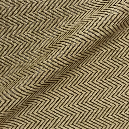 Willow Brown Chevron Woven Textured Upholstery Fabric - 54" by the Yard