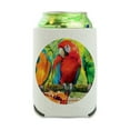 thumbnail image 1 of Colorful Tropical Rainforest Parrots Can Cooler - Drink Sleeve Hugger Collapsible Insulator - Beverage Insulated Holder, 1 of 4