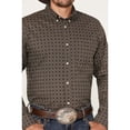 thumbnail image 3 of Cody James Men's Money Maker Print Long Sleeve Button-Down Western Shirt - CJSP23W14-DKBRN X-, 3 of 4