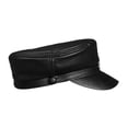 thumbnail image 3 of Genuine Leather Hat Men's Flat Cap Quality Sheepskin Hats Leisure Tourism Autumn Winter ,Classic Vintage, 3 of 7
