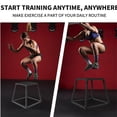 thumbnail image 2 of QinaQin 12 inch Steel Plyometric Jump Box, Anti-Slip Plyo Box, Black, 2 of 7