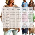 thumbnail image 3 of Tops for Women, Pullover Sweaters for Women Hooded Side Slit Ribbed 3/4 Sleeve Sweaters, Drawstring, Batwing Sleeve, Soft and Comfort Fabric, Drop Shoulder, 3 of 5