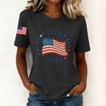 thumbnail image 2 of Levmjia Women's 4th of July T Shirt USA Flag Print Casual Crew Neck Short Sleeve Patriotic Top Loose Fit Summer Tee for American Independence Day, 2 of 6
