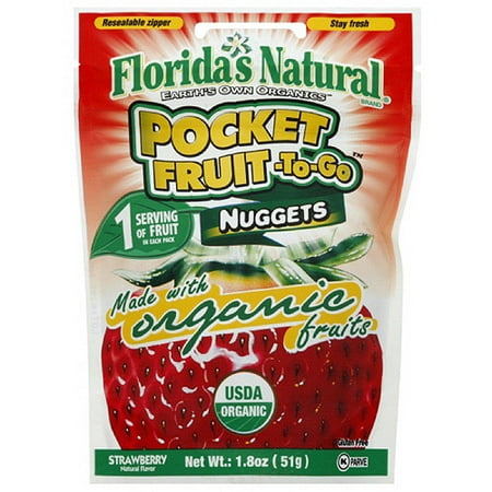 ***Discontinued by Kehe 06.10***Florida Natural Pocket Fruit Nuggets Made With Organic Fruits, 1.8 oz (Pack of 6)