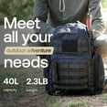 thumbnail image 2 of River Road Huntex 40L Backpack - Durable for Hunting, Hiking, and Travel - Unisex - Black, 2 of 8
