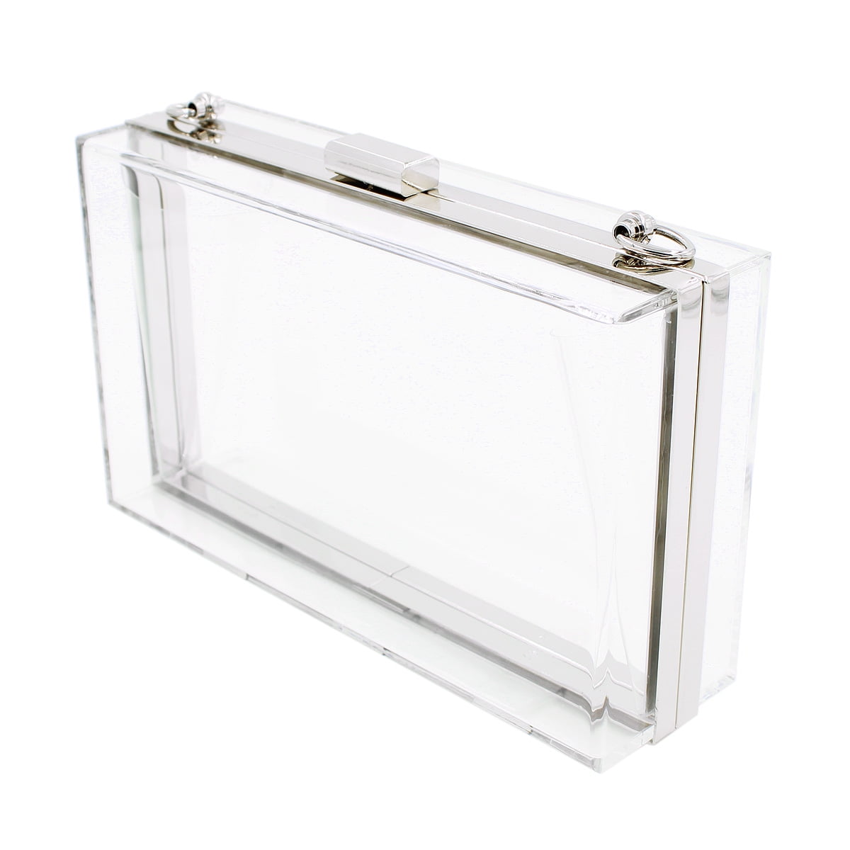 Premium Transparent Clear Acrylic Hard Box Clutch Bag Handbag 