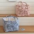 thumbnail image 7 of Yucurem Boho Quilted Fabric Storage Baskets for Organizing, Foldable Floral Laundry Hamper for Toys, Books, Towels, and Clothes, 12.2"x10.24"x10.63", 7 of 7