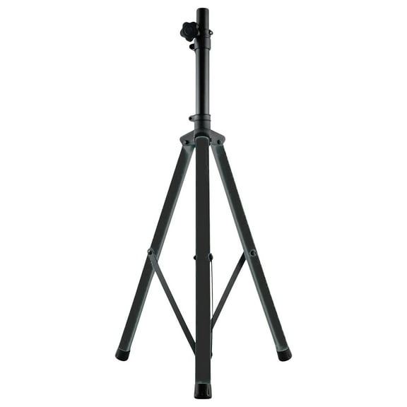Gemini Professional Adjustable PA LED Speaker Stand with Remote, Black with Color-Changing Legs