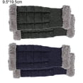 thumbnail image 2 of Chauffe-bras d'Hiver Gants Chauds Sans Doigts Crochet à la Main, 2 of 5