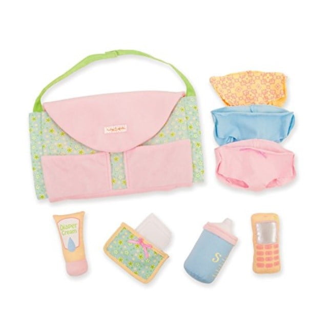 Manhattan Toy Baby Stella Darling Baby Doll Diaper Bag and Accessories ...
