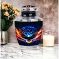 thumbnail image 5 of MUKTIVE Eagle Urn for Human Ashes Adult Female - Military Urns for Human Ashes Adult Mom - Black Funeral Urns for Cremation - 10 Inch Large Urn for Men, 5 of 7