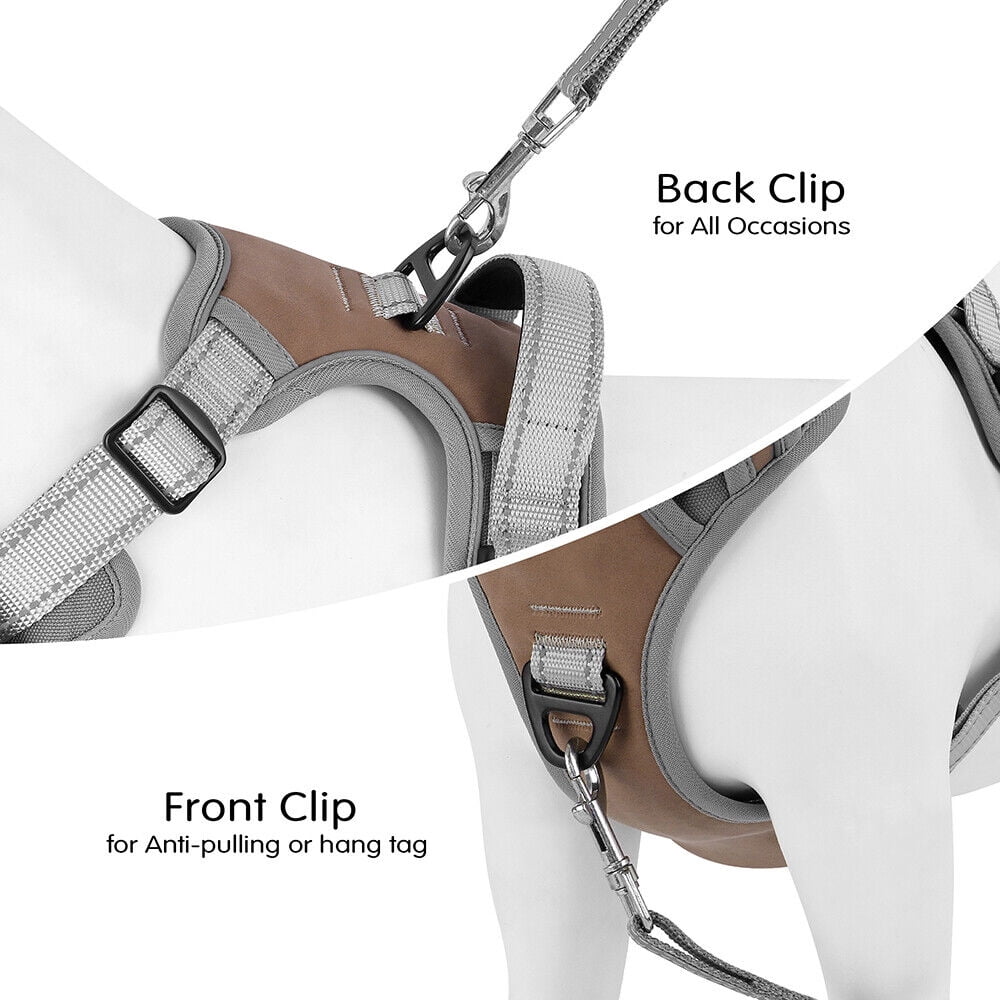 Reflective Dog Harness No Pull Dog Vest Harness With Handle, Breathable Padded Dog Chest Harness Adjustable for Small Medium Large Dog
