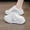 White, variant on Women's Knitted Breathable Mesh Platform Thick Sole Mule Sneakers Classic Lace-Up Orthopedic Slip-On Slingback Loafers Slippers Summer Comfortable Casual Walking Shoes
