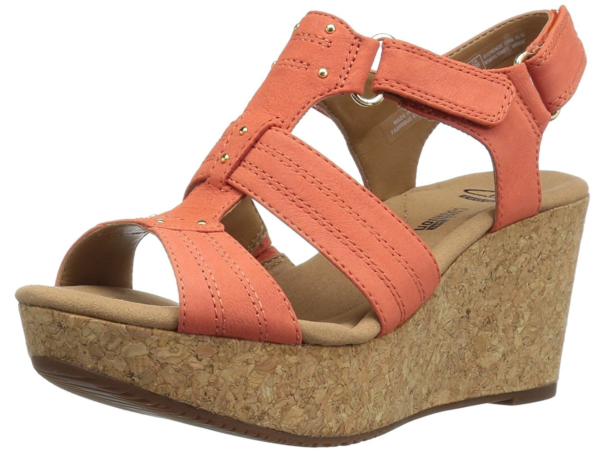 Clarks - Clarks Womens ANNADEL Fabric Open Toe Casual Platform Sandals ...