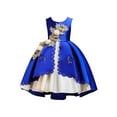 thumbnail image 2 of Wavsuf Toddler Girls Dresses Special Occasion Formal Sleeveless Blue Princess Dress Size 10Y, 2 of 5