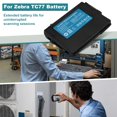 thumbnail image 4 of Batería WRUMI BT-000318 de 5200 mAh para escáner Zebra TC77, 4 of 6