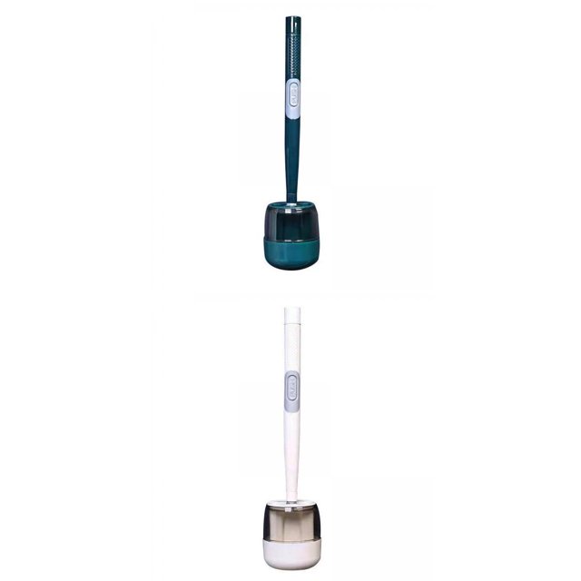2 Escobillas De Baño Y Soporte Para Colgar En La Pared Sin Perforaciones Flexibles Para Baño 1 Verde 1 Blanco Sunnimix Cepillo de baño