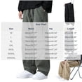 thumbnail image 3 of vdgthytj Cargo Pants for Men Pleated Elastic Drawstring Waist Wide Leg Baggy Streetwear Fall Casual Outdoor Pants with Pockets(X-Large,Khaki), 3 of 6