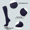 thumbnail image 4 of Fgnfyis Compression Socks 7 Pairs for Women Men Circulation Knee High Stockings Support for Athletic Running Cycling Blue, 4 of 5