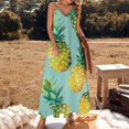 thumbnail image 2 of Lunarable Pineapple Fine Art Sleeveless Dress Summer Dress Woman 2025, 2 of 7
