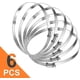 thumbnail image 1 of Jinyi 3" Adjable Hose S 304 Less Steel Hose S 6 Pack Aur Worm Drive Flan Adjable 59mm To 82mm (silver), 1 of 4