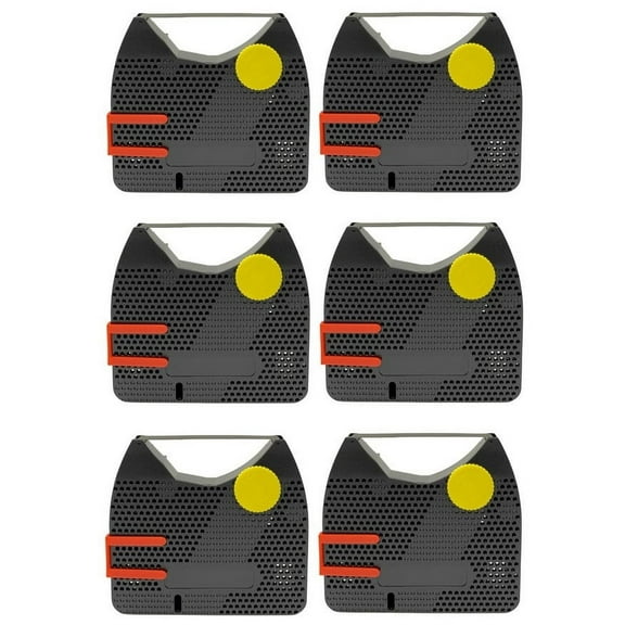 PrinterDash Compatible Replacement for DPSR73202 Black Typewriter Correctable Ribbons (6/PK) - Replacement to Smith Corona 67108 / 21000
