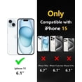 thumbnail image 6 of for iPhone 15 Case, Compatible with MagSafe, Translucent Matte Shockproof Anti-Slip Anti-Fingerprint Pocket-Friendly Phone Case Cover - Gray, 6 of 7