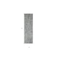 thumbnail image 3 of 8' Gray And Ivory Abstract Hand Woven Runner Rug, 3 of 6