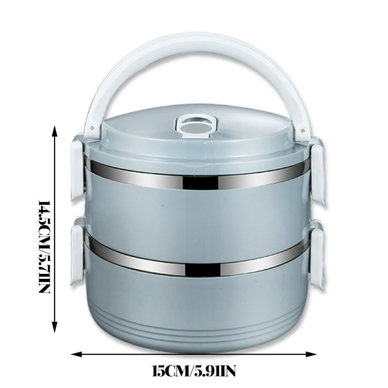 1pc Compact 304 Stainless Steel Thermal Insulated Food & Soup Container