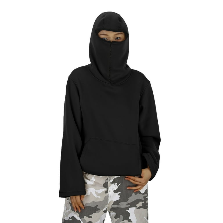 TrendOFT Balaclava Hoodie for Boys Girls Ninja Hoodies with Mask