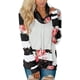 thumbnail image 2 of Sudadera de mujer con cuello desbocado floral a rayas y bolsillos Zhivalor WMZY-685-11, 2 of 7
