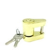 thumbnail image 1 of 1/4" Universal Trailer Coupler Padlock Simple Operation Solid Brass Trailer Locks Waterproof Wear-resistant Theft Protection for, 1 of 8