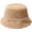 Khaki, variant on Bucket Hats for Women Black Lattice Autumn Winter Pearl Belt Bucket Cap Fluffy Soft Warm Casual Fisherman Hat
