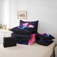 thumbnail image 6 of Feelyou Couple Axolotl Twin Bedding Sets 7pcs, Glitter Stars Galaxy Bedding Comforter Set, 6 of 8