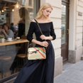 thumbnail image 5 of FORMRS Women Crossbody Purse with Chain Strap Vegan Leather Shoulder Handbag, Colorful Plane Stripes, 5 of 7