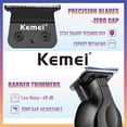 thumbnail image 2 of KEMEI 2299 Cordless Hair Clippers for Men Professional Zero Gapped Trimmer & Barber Haircut Cutting Kit, Ideal Gifts for Men, 2 of 7