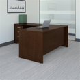 thumbnail image 2 of Carell Furniture 66" Contemporary Wood Desk with Return/File Cabinet in Cherry, 2 of 7