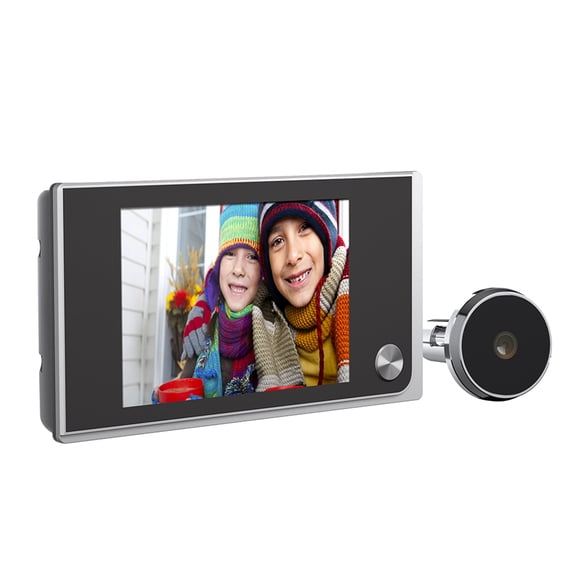 Bearachild LCD 170 grados Mirilla Visor Foto Visual Timbre de la puerta Cámara de ojo de gato Timbre Cámaras Smart Home Outdoor Cámaras de vigilancia