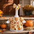 thumbnail image 7 of OANLKGI Thanksgiving Fall Goose Dress 23 Inch Harvest Printed Outfit With Matching Bow Decor Replacement Clothing For Porch Goose Figurine Front Porch Farmhouse Seasonal Decor, 7 of 7