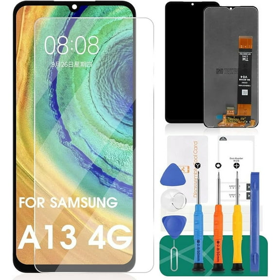 For Samsung Galaxy A13 4G LCD Screen For Samsung A13 4G Screen Replacement A13 4G LCD Display A135 Touch Digitizer Assembly Compatible With SM-A135F,SM-A135M,SM-A135U Repair Parts Kits(Not Fit A13 5G)